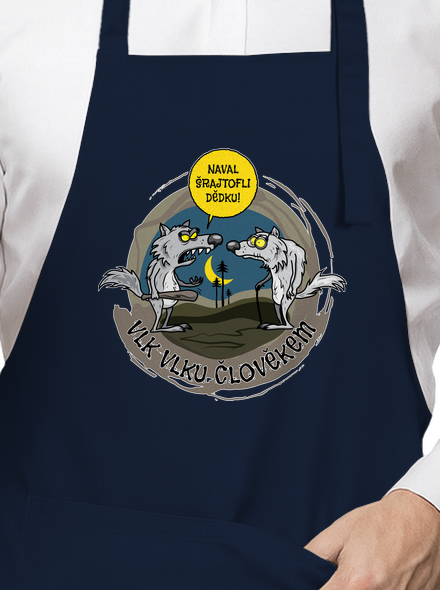 Vlk vlku člověkem zástěra Navy