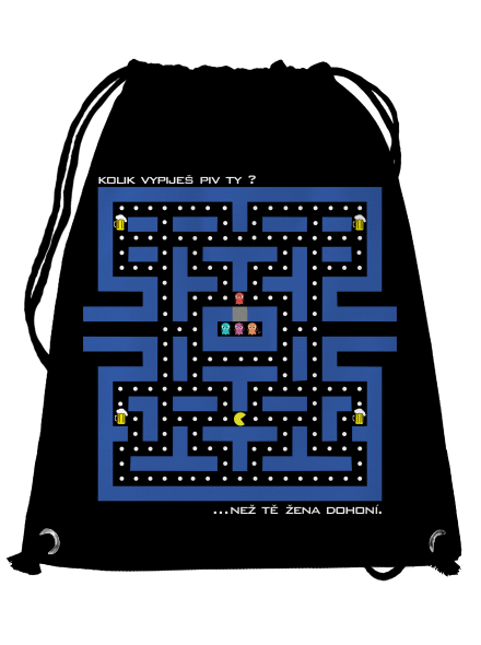Pac-Man pivo vak Black