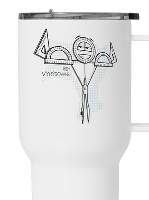 Vyrýsovanej termohrnek White