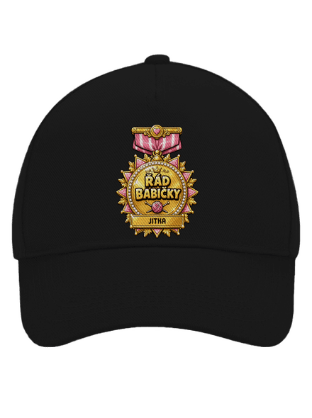 Řád babičky kšiltovka baseballka Black