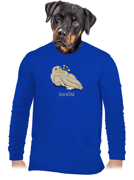 Sova něžná pánské dlouhý rukáv Royal Blue