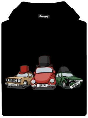 Tři veteráni dětská mikina klokanka Black