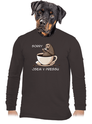 V pressu pánské dlouhý rukáv Bear Brown