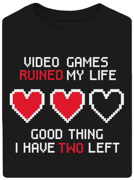 Video games unisex tričko oversized Black