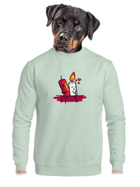 unisex mikina bez kapuce