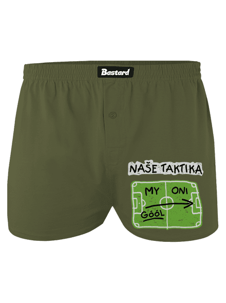 Naše fotbalová taktika pánské trenky Khaki