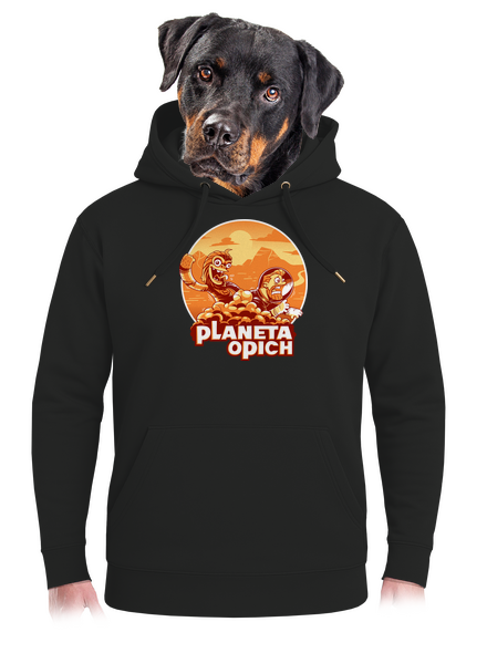 Planeta opich unisex mikina premium Dark Black