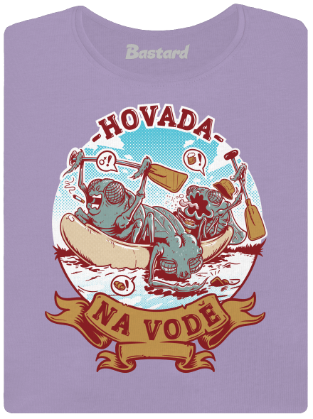 Hovada na vodě dámské tričko s lemem Lavender