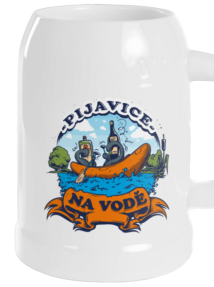 Pijavice na vodě půllitr White