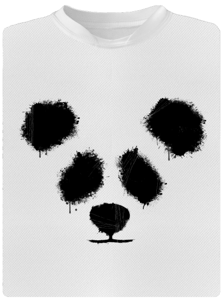 Panda dětské sportovní tričko White