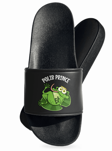Polib princeznu a prince pantofle Black