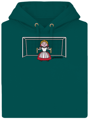 Gólmanka unisex mikina premium Emerald Green