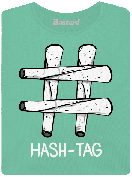 Hash tag dámské tričko premium Mint Mal