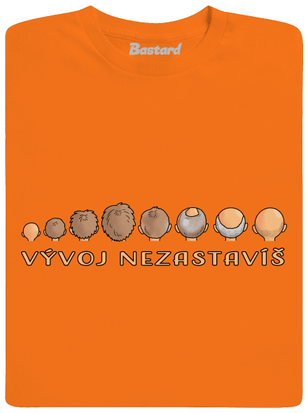 Vývoj nezastavíš pánské tričko Orange