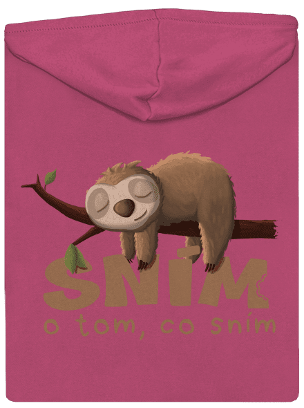 Sním o tom, co sním dámská mikina na zip Magenta