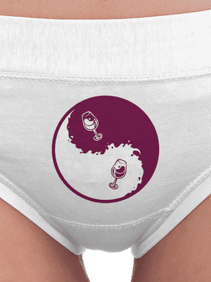 Jin Jang víno dámské kalhotky White