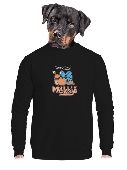Darovaný měkkýš unisex mikina bez kapuce Black