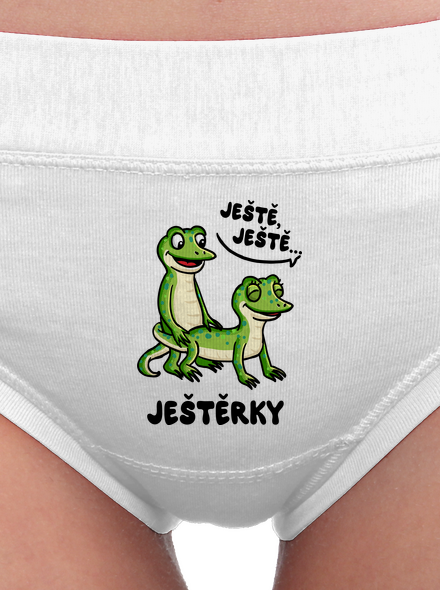 Ještě, ještě dámské kalhotky White