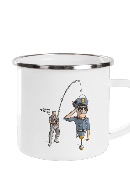 Policajt plecháček White