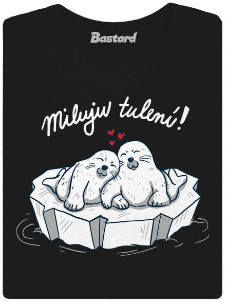 Miluju tulení dámské tričko Black