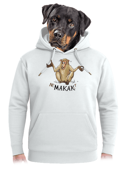 Nemakat unisex mikina premium Snowwhite
