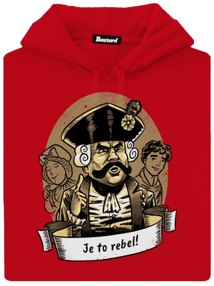 B14: S čerty nejsou žerty pánská mikina klokanka Red