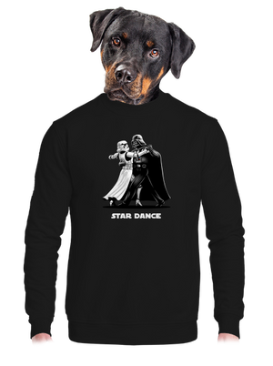 Star dance unisex mikina bez kapuce Black