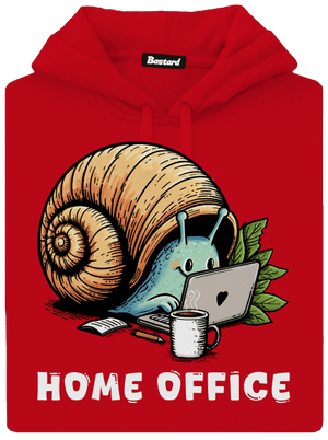 Šnekův home office pánská mikina klokanka Red