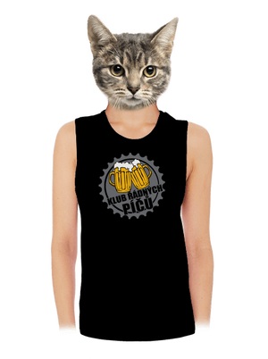 Klub řádných píčů dámské tílko volné Black