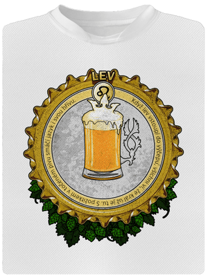 Pivní horoskop: Lev pánské sportovní tričko White
