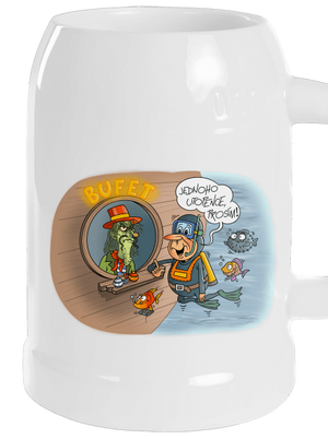 Jednoho utopence půllitr White