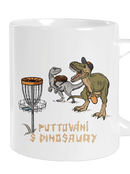 Puttování s dinosaury velký hrnek White
