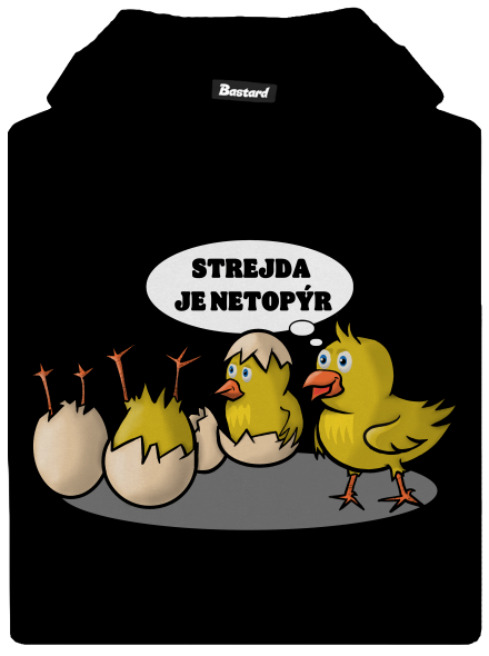 Strejda netopýr dětská mikina klokanka Black