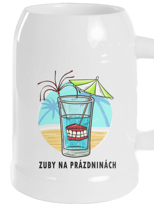 Zuby na prázdninách půllitr White