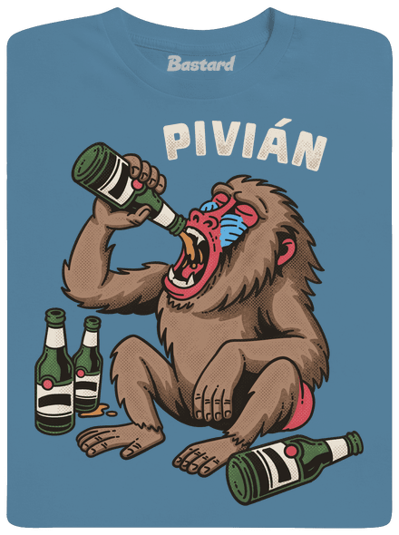 Pivián pánské tričko Stone Blue