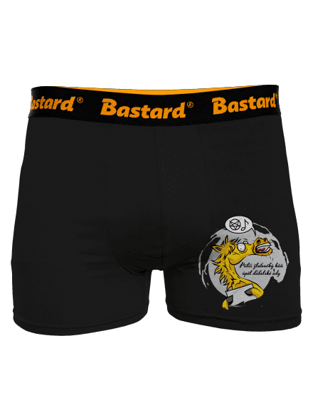 Žluťoučký kůň boxerky Black