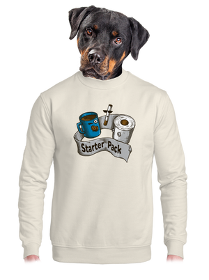 unisex mikina bez kapuce