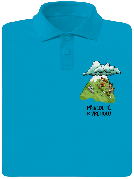 Přivedu tě k vrcholu pánská polokošile Blue Atol