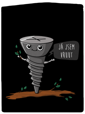 Já jsem Vruut dámská mikina na zip Black