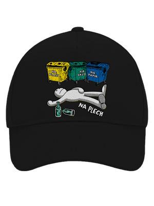 Tříděný odpad kšiltovka baseballka Black