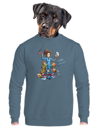 unisex mikina bez kapuce