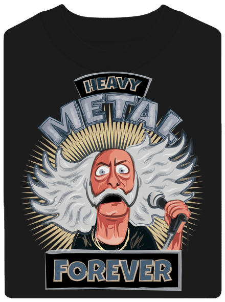 Heavy metal forever unisex mikina bez kapuce Black