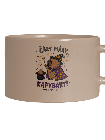 Čáry máry kapybary hrnek makronka Brown Macaron