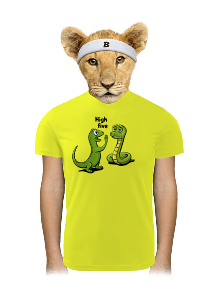 High Five dětské sportovní tričko Neon Yellow