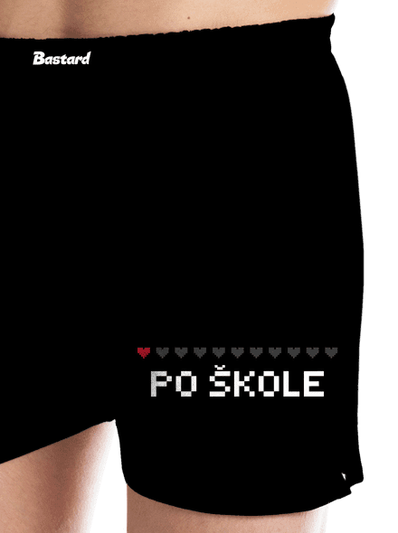 Po škole pánské trenky Black