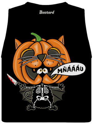 Halloweenská kočička dámské tílko volné Black