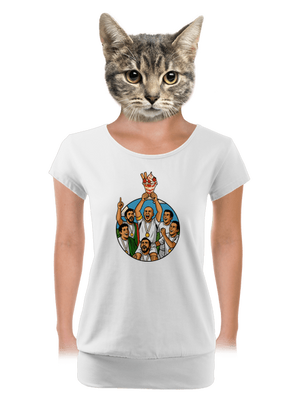 dámské tričko s lemem