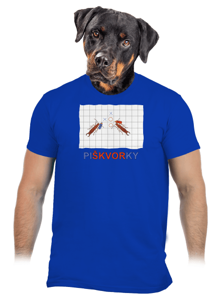 Škvoří piškvorky pánské tričko Royal Blue