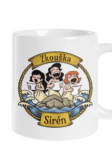 Zkouška sirén klasický hrnek White