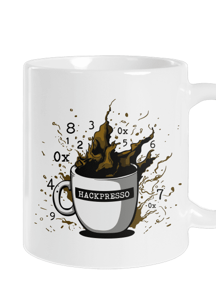 Hackpresso  klasický hrnek White